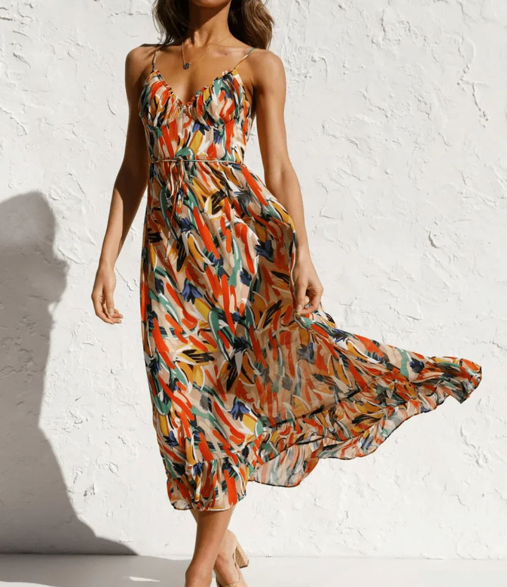 VUI Paris | Robe Midi Éclat Coloré