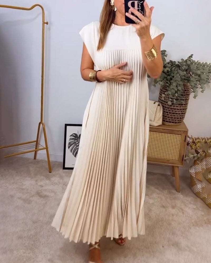 VUI Paris | Robe Plissée Sans Manches
