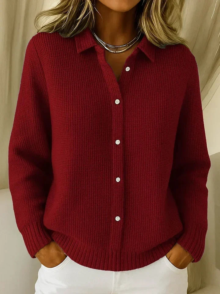 VUI Paris | Cardigan Maille Col Chemise Martine