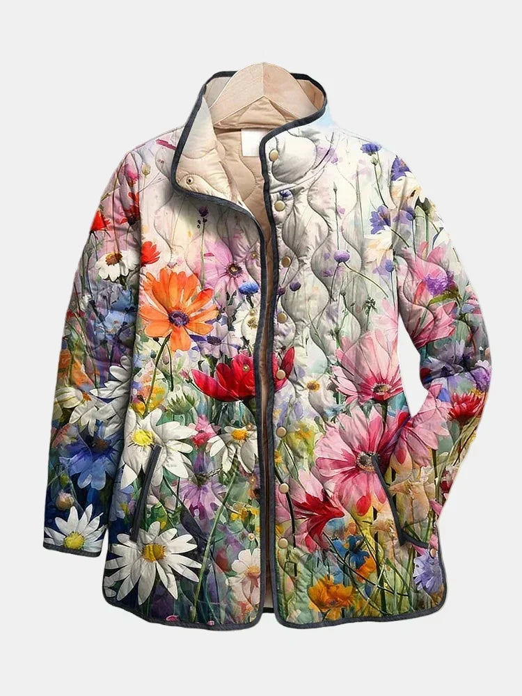 VUI Paris | Veste Matelassée Fleurs des Champs Manon