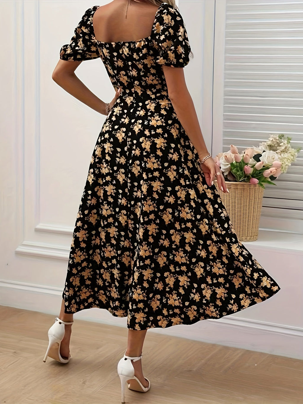 VUI Paris | Robe Élégante Florale Chloé