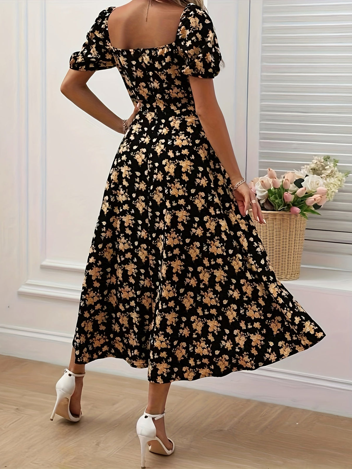 VUI Paris | Robe Élégante Florale Chloé