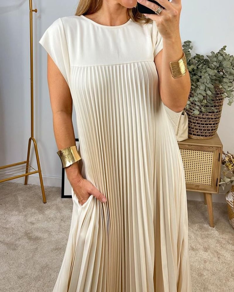 VUI Paris | Robe Plissée Sans Manches