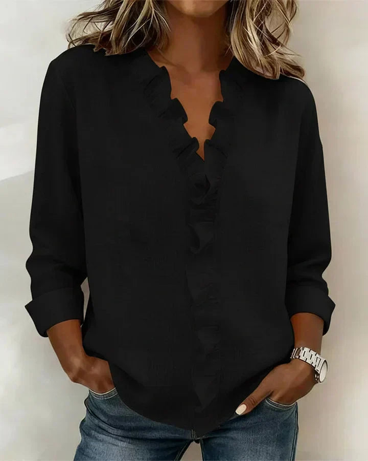 VUI Paris | Blouse Élégante Volants Claire