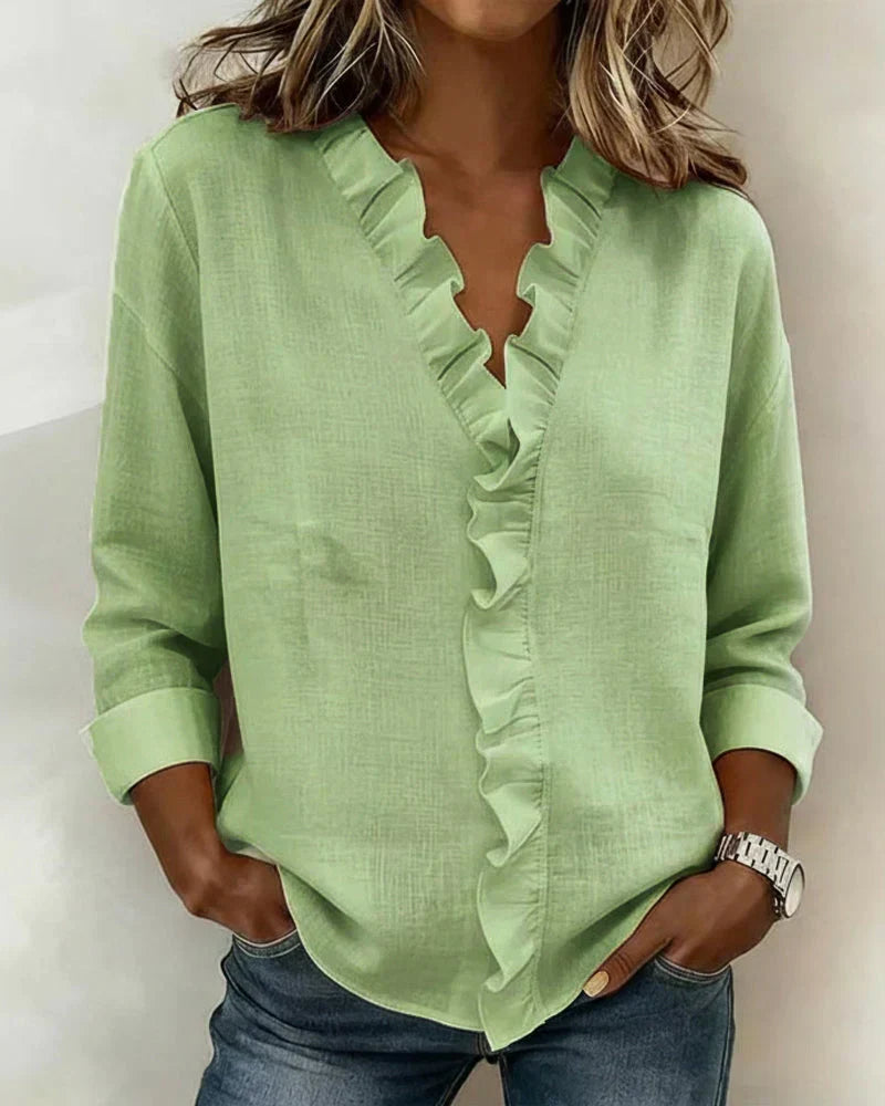 VUI Paris | Blouse Élégante Volants Claire