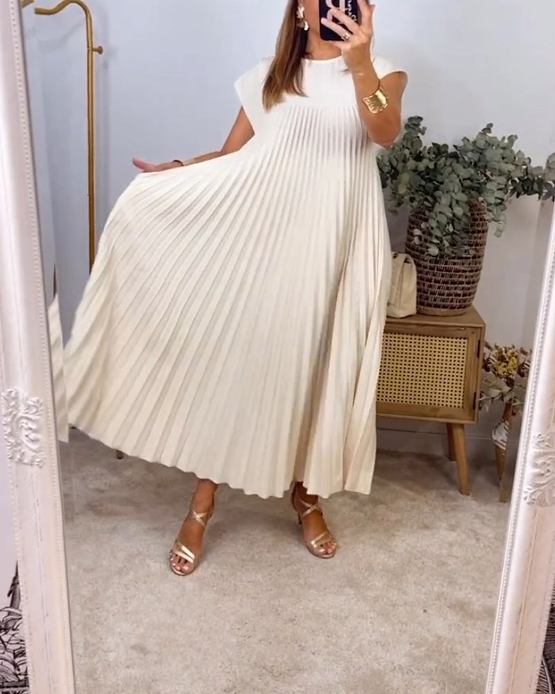 VUI Paris | Robe Plissée Sans Manches