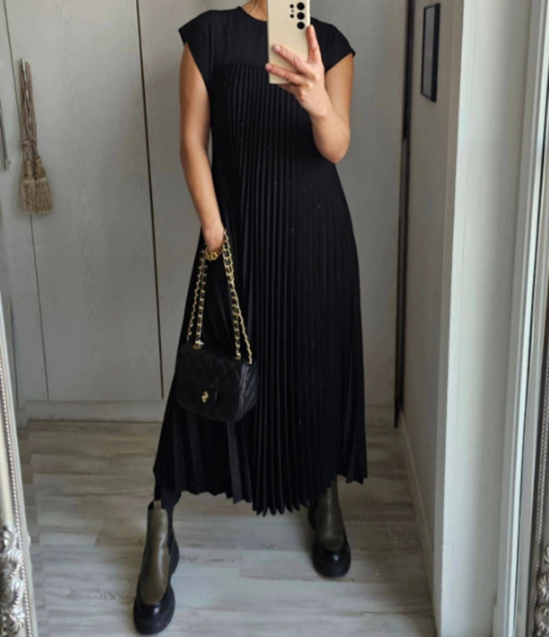 VUI Paris | Robe Plissée Sans Manches