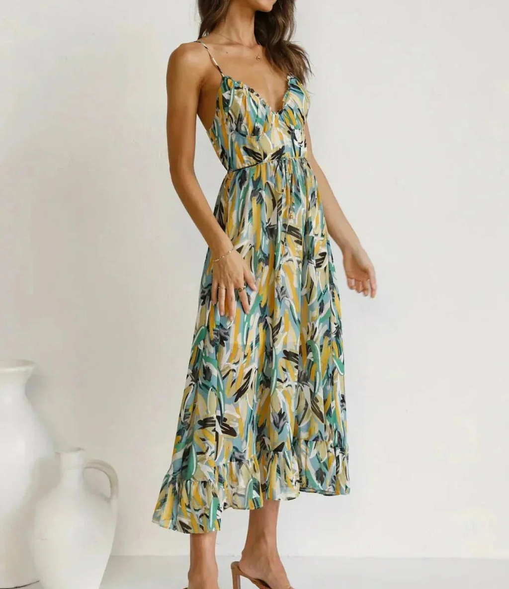 VUI Paris | Robe Midi Éclat Coloré