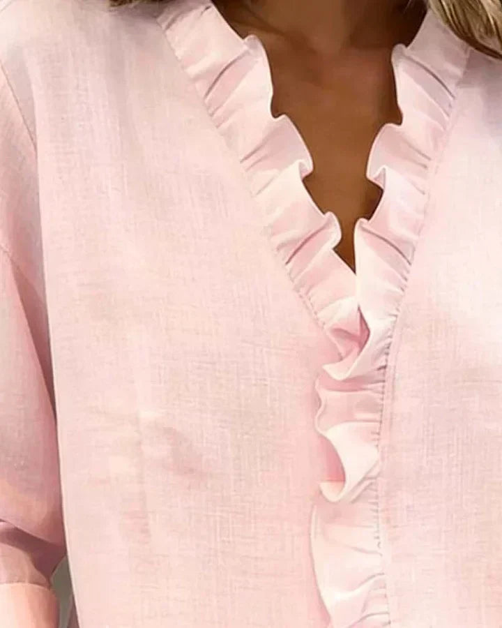 VUI Paris | Blouse Élégante Volants Claire