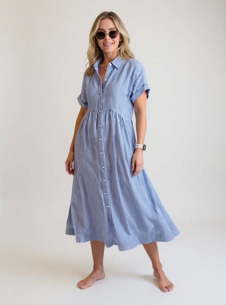 VUI Paris | Robe Rayée Élégante Claire