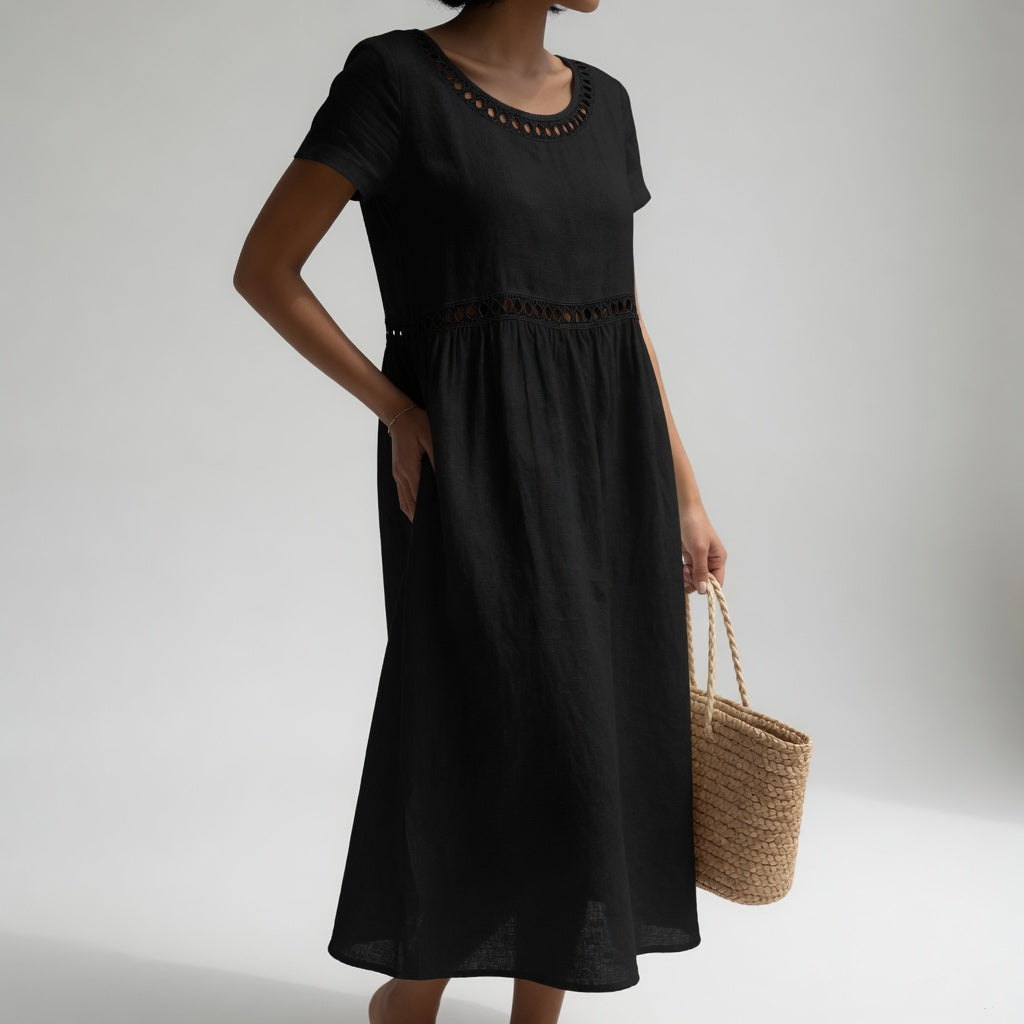 VUI Paris | Robe Brodée Fluide Aveline