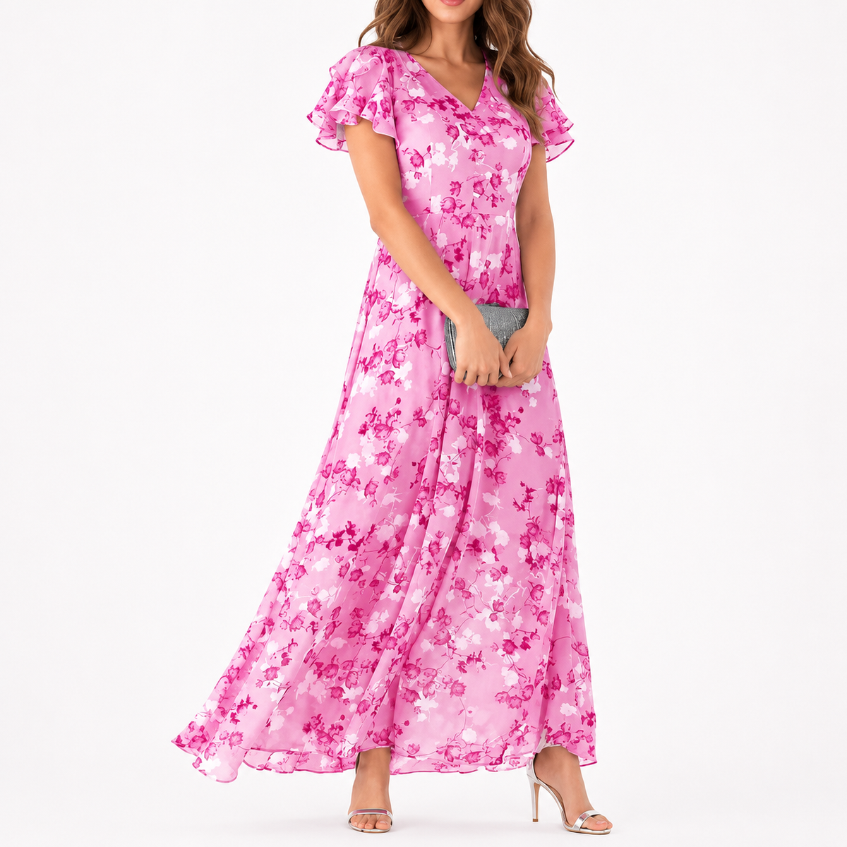 VUI Paris | Robe Longue Fleurie Élina