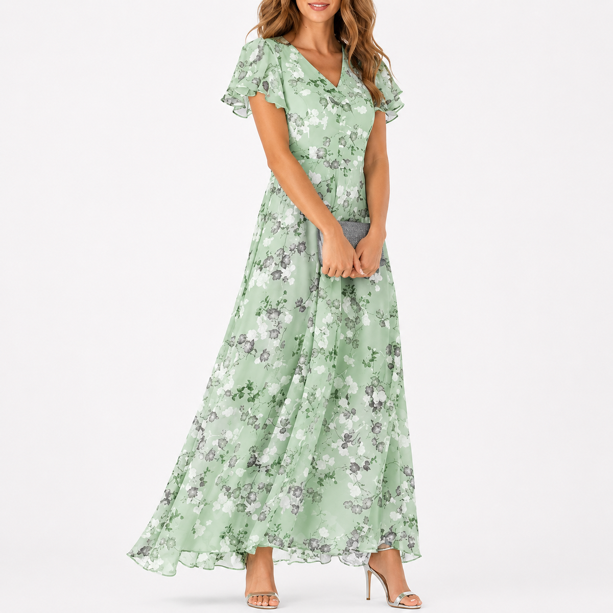 VUI Paris | Robe Longue Fleurie Élina