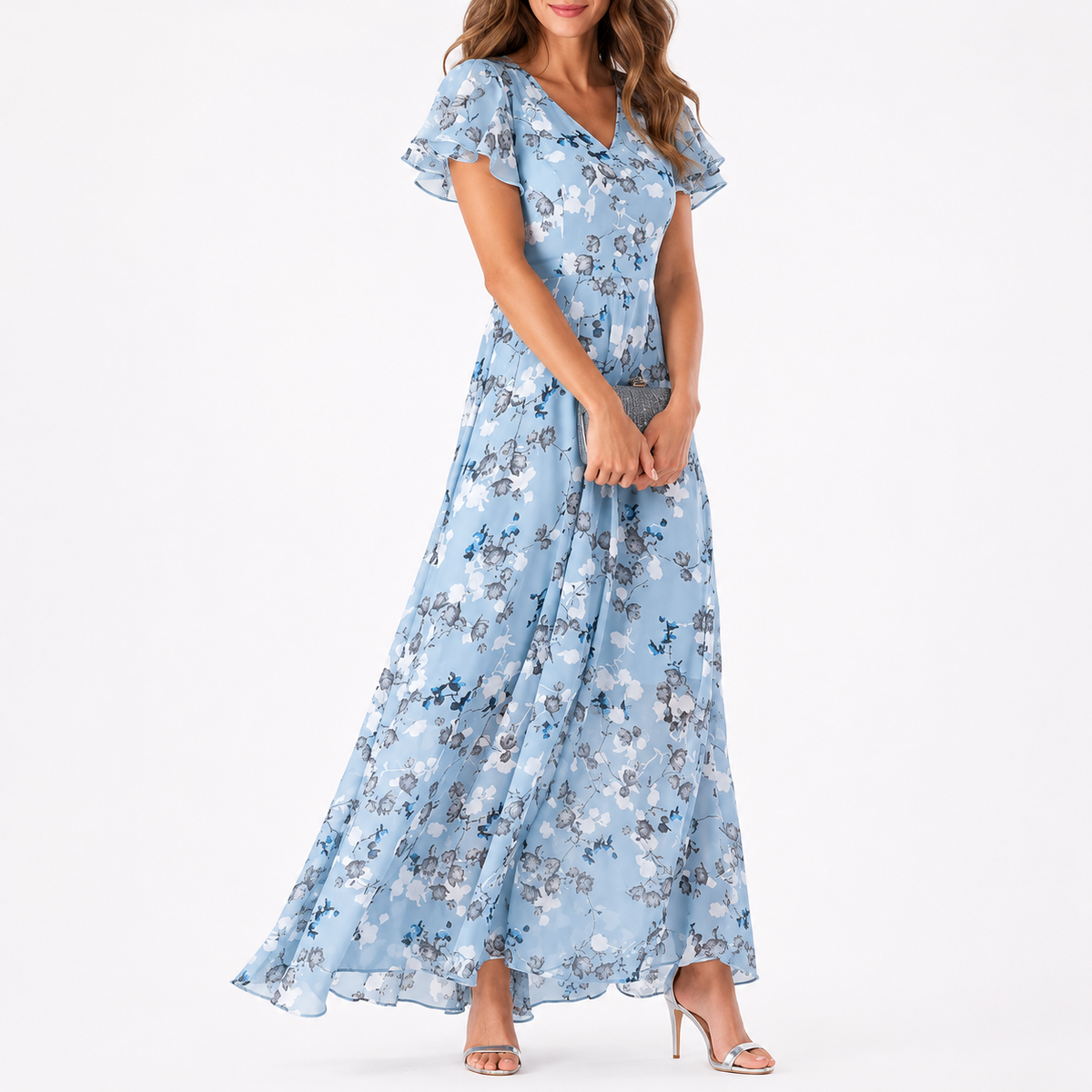 VUI Paris | Robe Longue Fleurie Élina