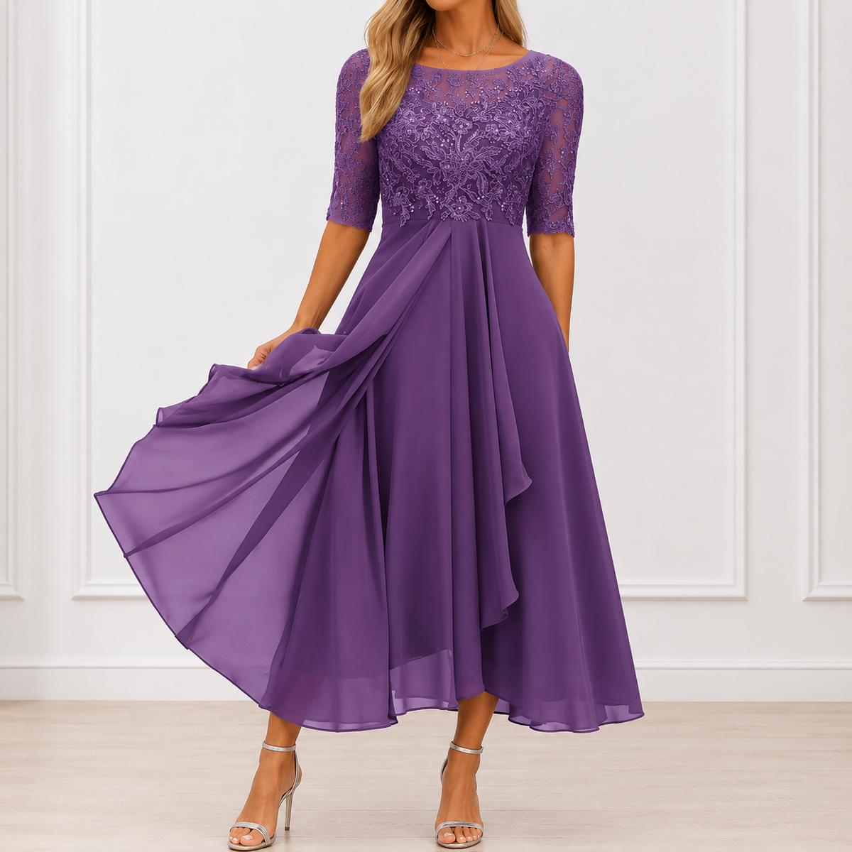 VUI Paris | Robe Élégante Florale Marie