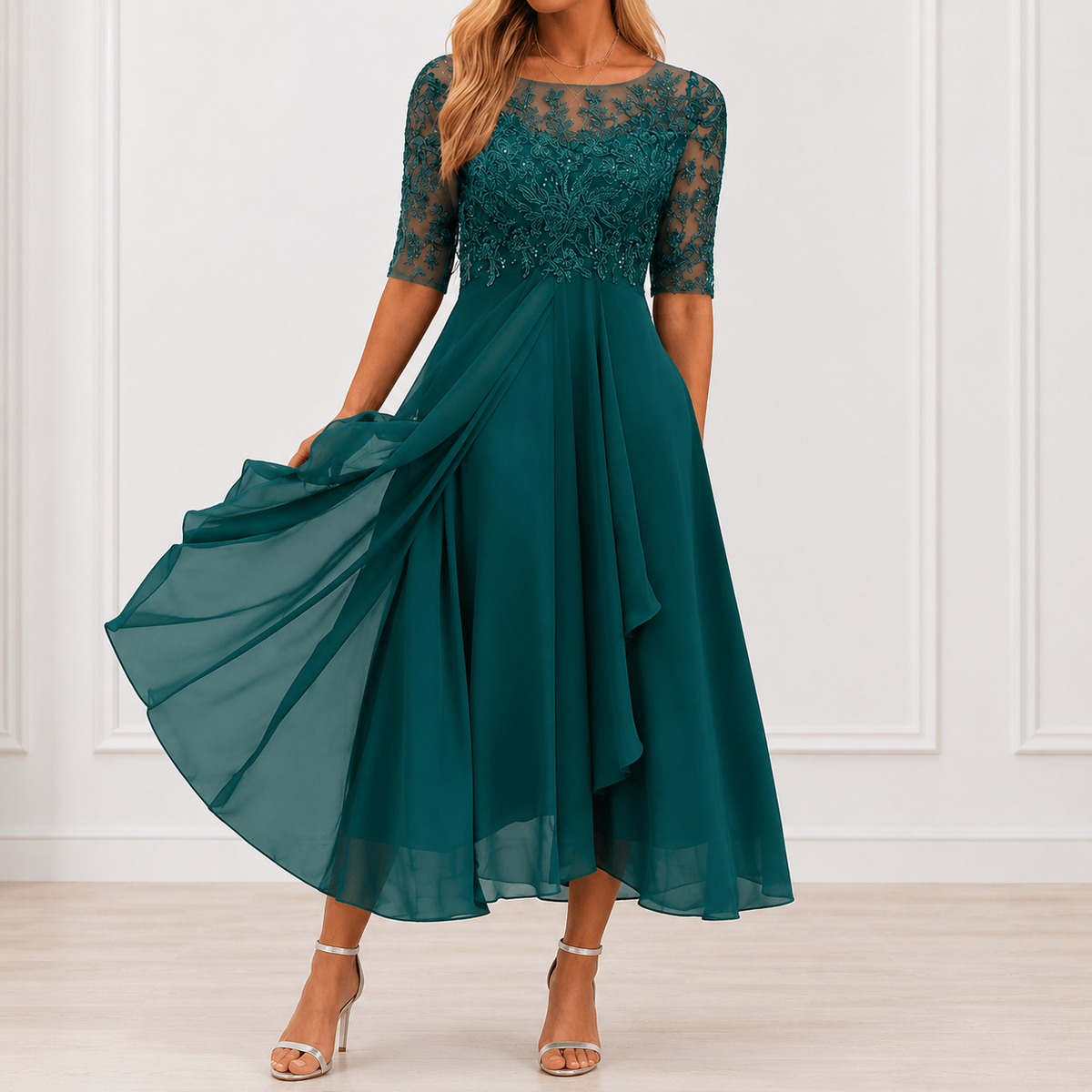 VUI Paris | Robe Élégante Florale Marie