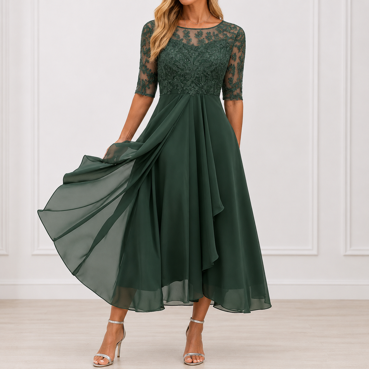 VUI Paris | Robe Élégante Florale Marie