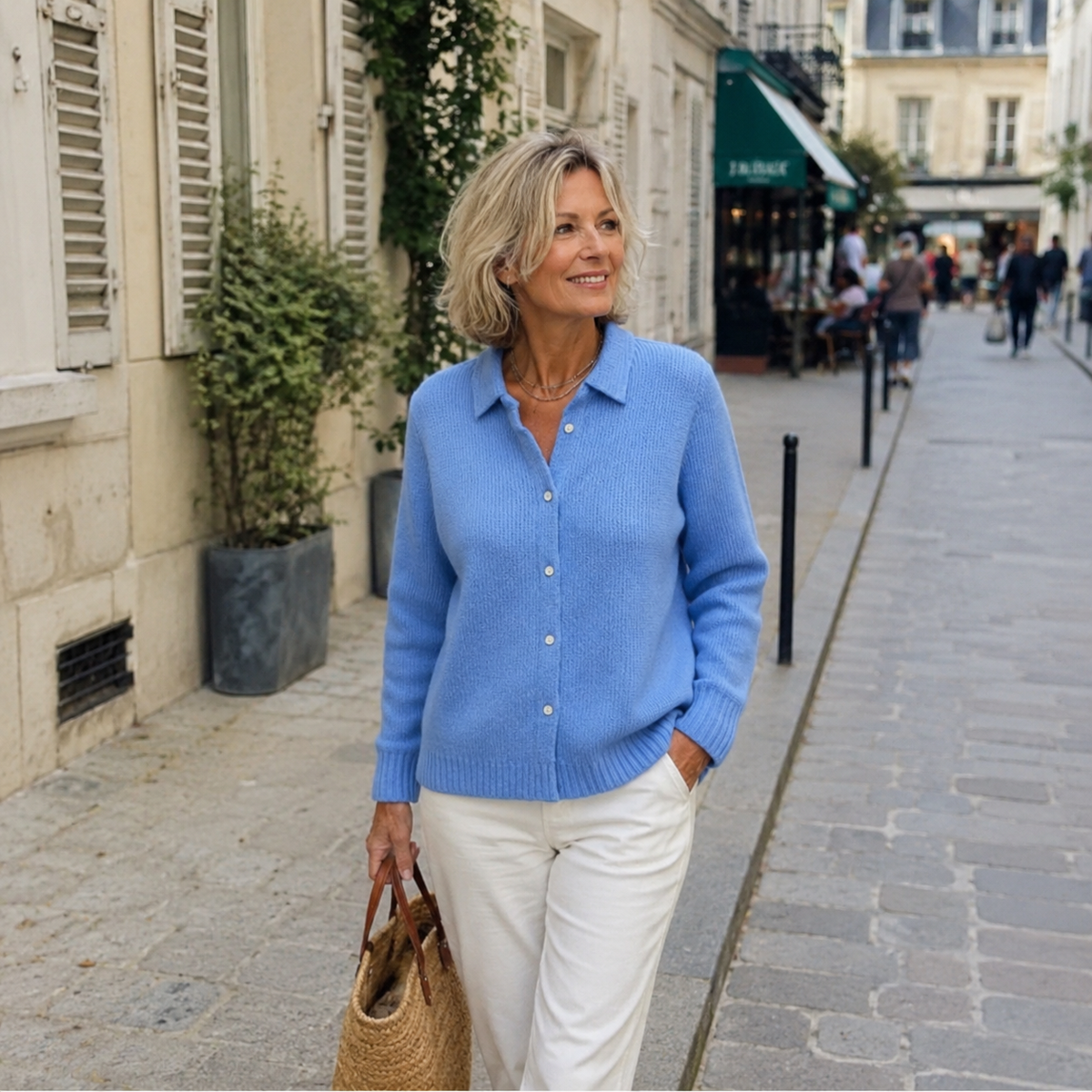 VUI Paris | Cardigan Maille Col Chemise Martine