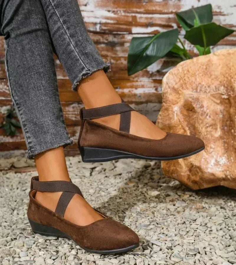 VUI Paris | BALLERINES FERMÉES À SEMELLE COMPENSÉE