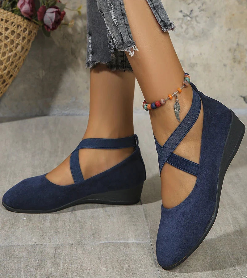 VUI Paris | BALLERINES FERMÉES À SEMELLE COMPENSÉE