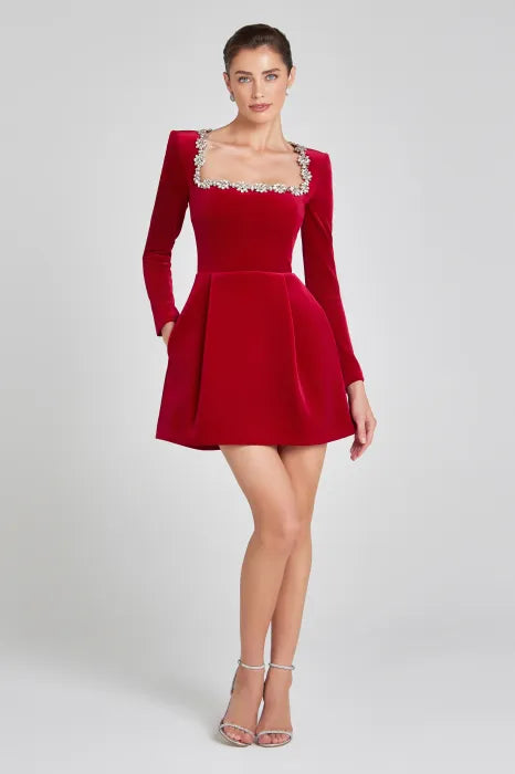 VUI Paris | ROBE MINI EN VELOURS