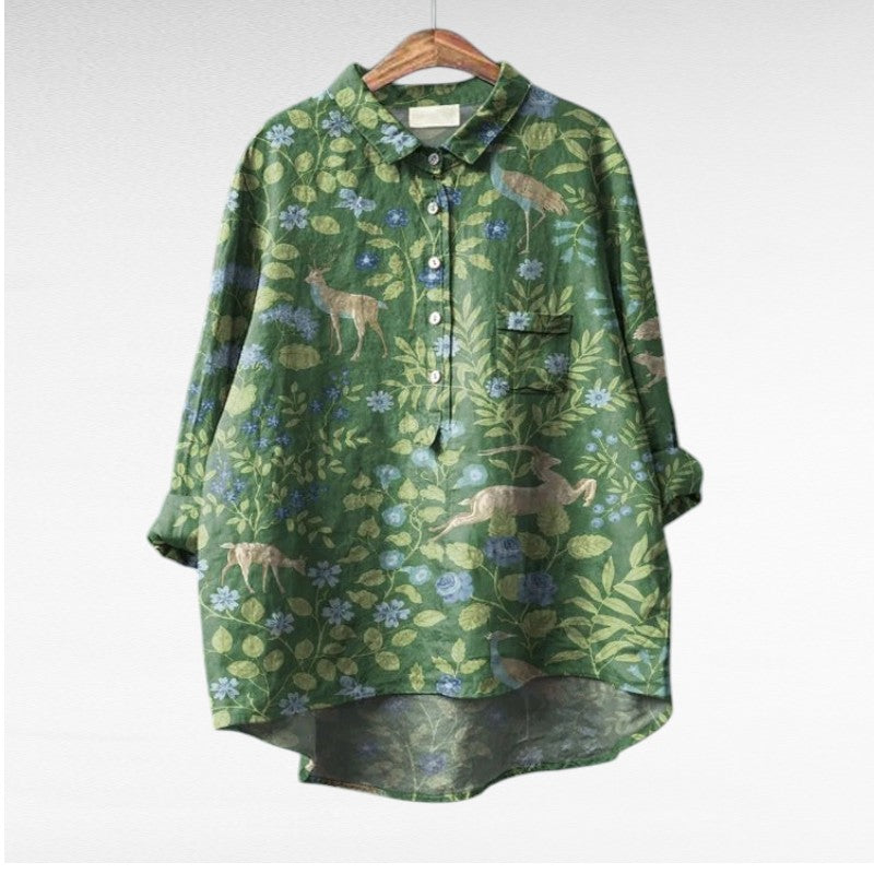 VUI Paris | Chemise Élégante à Motif Émilie (1+1 GRATUIT!)