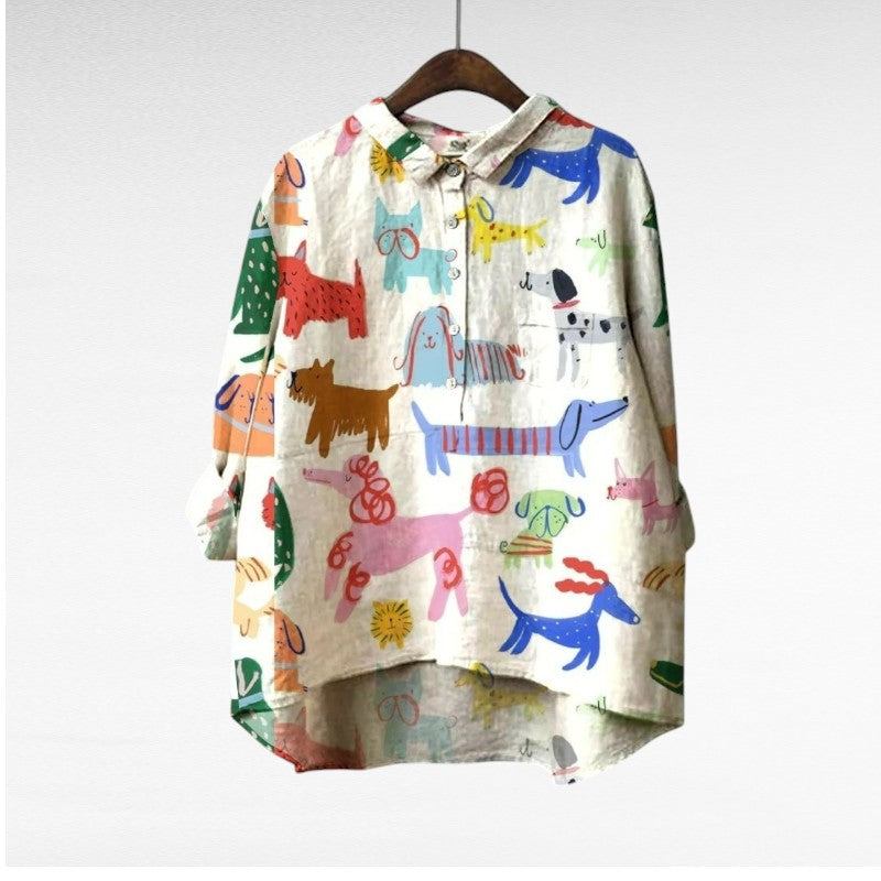 VUI Paris | Chemise Élégante à Motif Émilie (1+1 GRATUIT!)