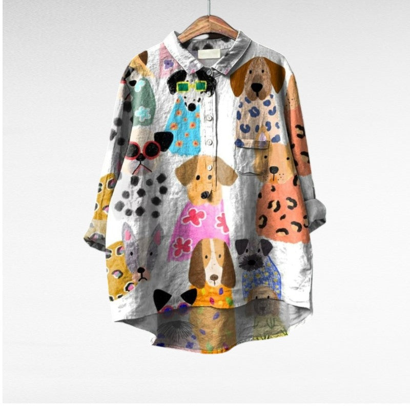 VUI Paris | Chemise Élégante à Motif Émilie (1+1 GRATUIT!)