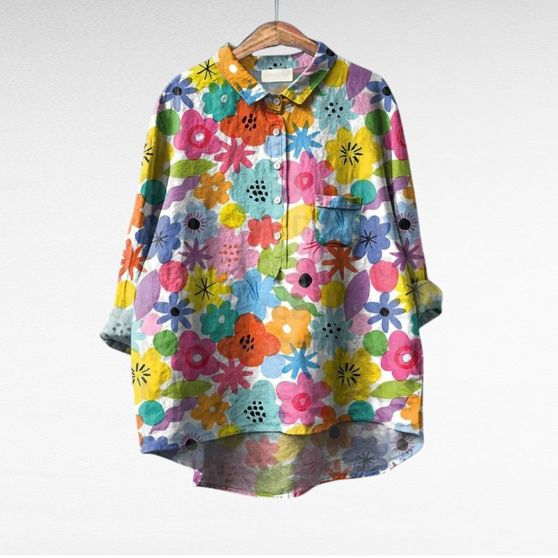 VUI Paris | Chemise Élégante à Motif Émilie (1+1 GRATUIT!)