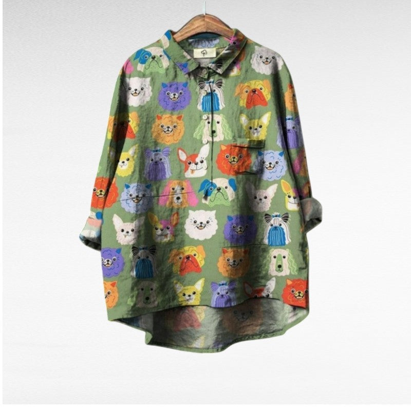VUI Paris | Chemise Élégante à Motif Émilie (1+1 GRATUIT!)