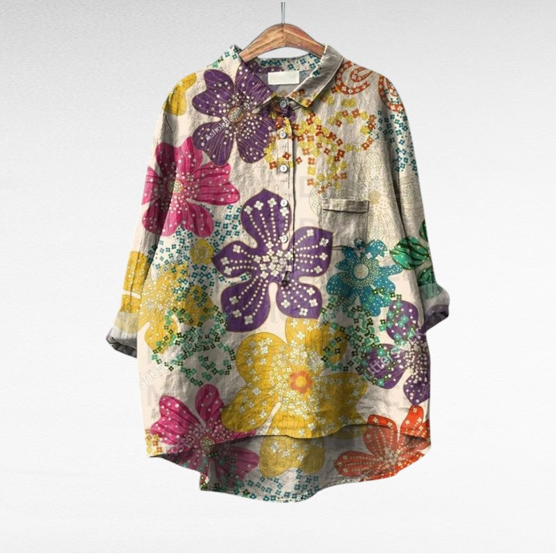 VUI Paris | Chemise Élégante à Motif Émilie (1+1 GRATUIT!)