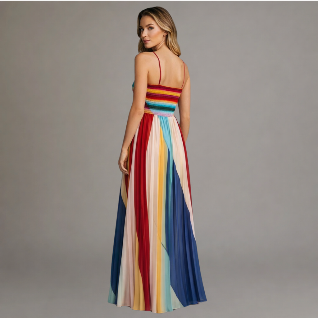 VUI Paris | Robe Maxi Lumière Colorée