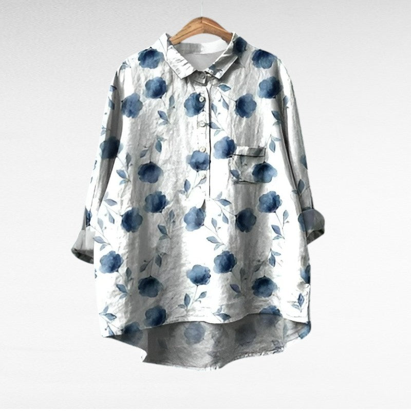 VUI Paris | Chemise Élégante à Motif Émilie (1+1 GRATUIT!)
