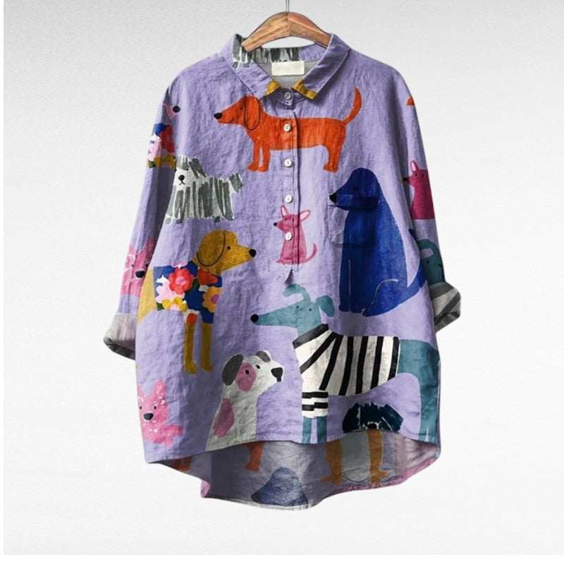 VUI Paris | Chemise Élégante à Motif Émilie (1+1 GRATUIT!)