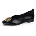 VUI Paris | Ballerines Cuir Bout Carré Brigitte