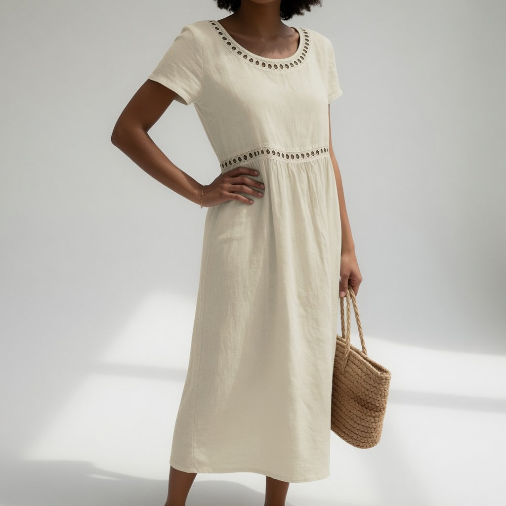 VUI Paris | Robe Brodée Fluide Aveline