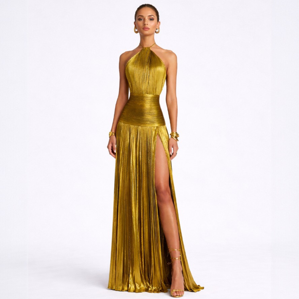 VUI Paris | Robe Maxi Éclat Doré