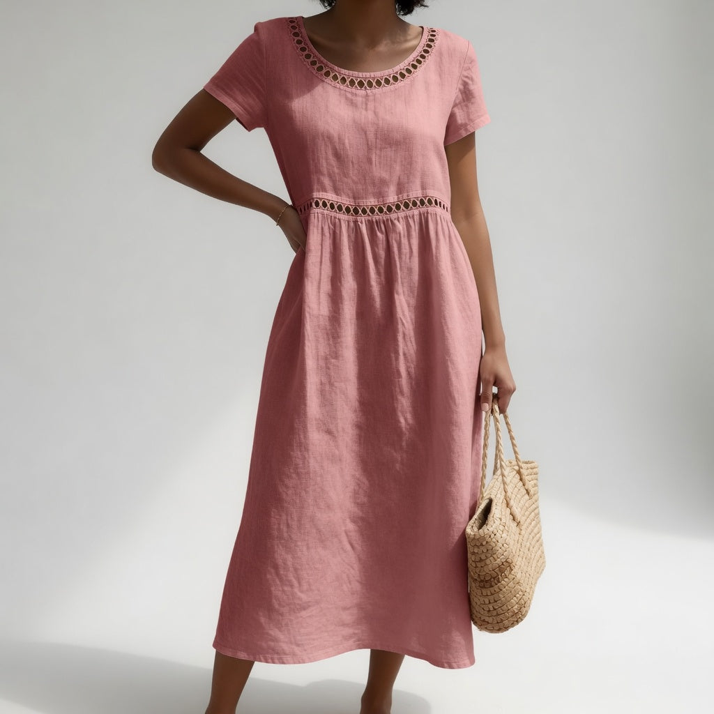 VUI Paris | Robe Brodée Fluide Aveline