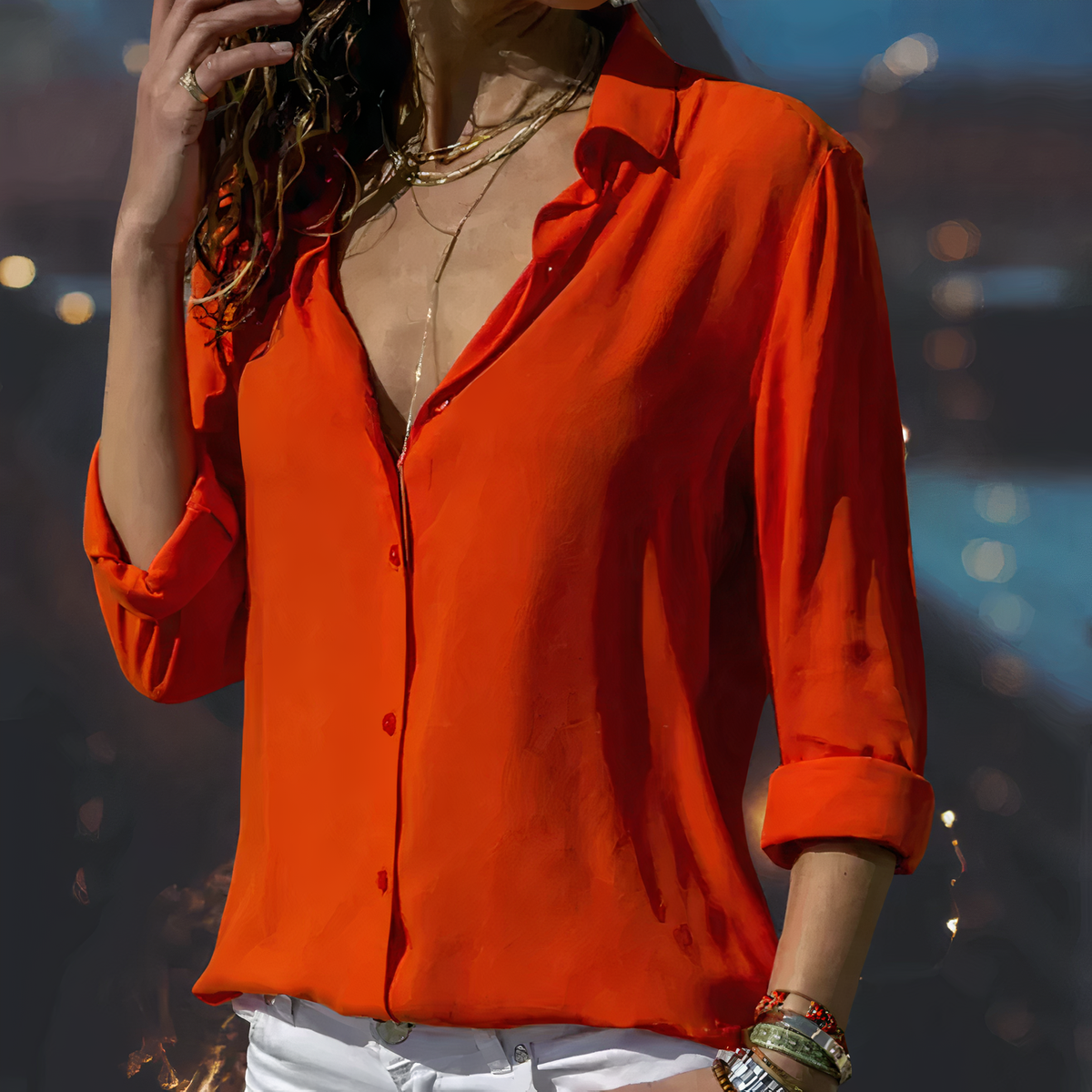 VUI Paris | Blouse en Chiffon Élégante Yasmine