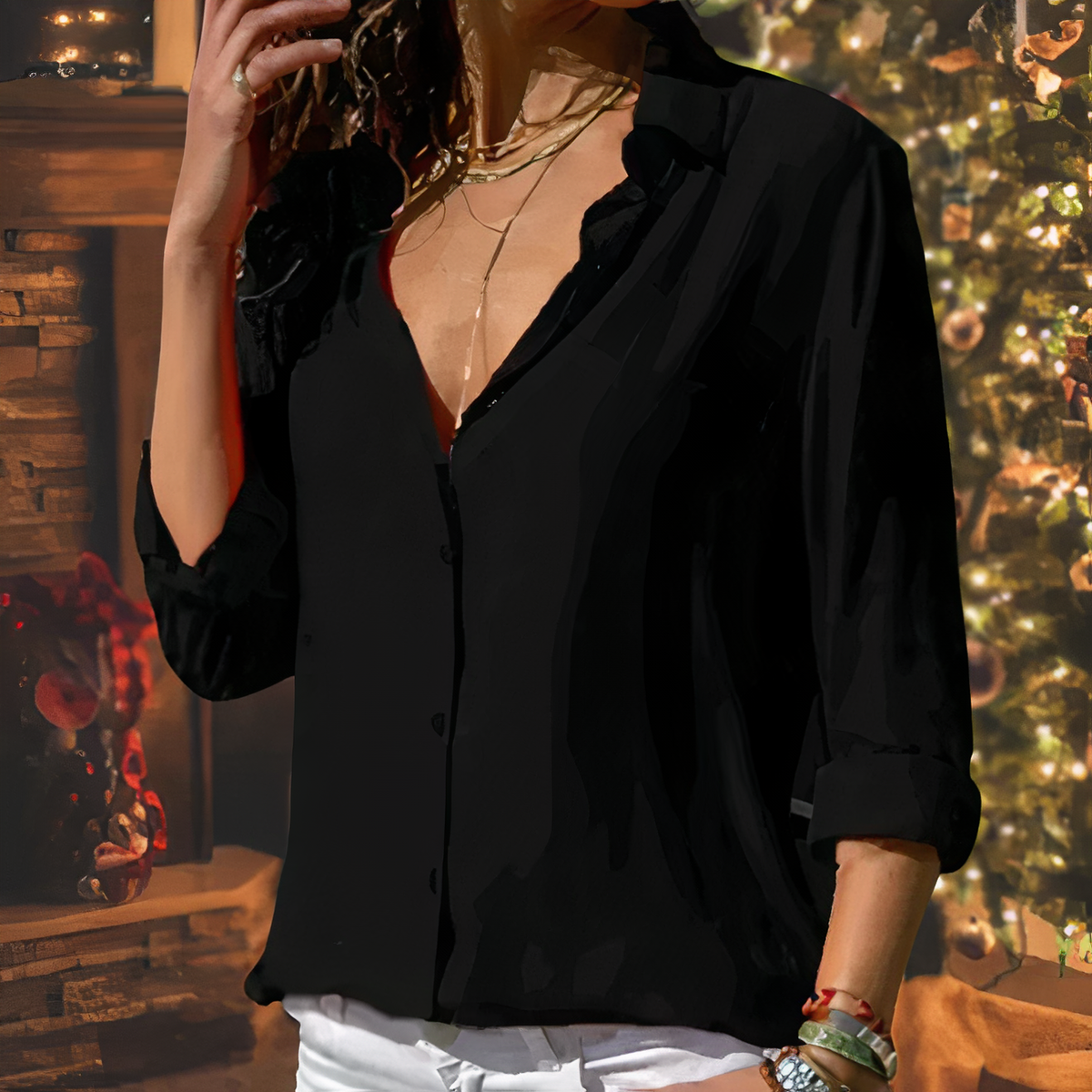 VUI Paris | Blouse en Chiffon Élégante Yasmine