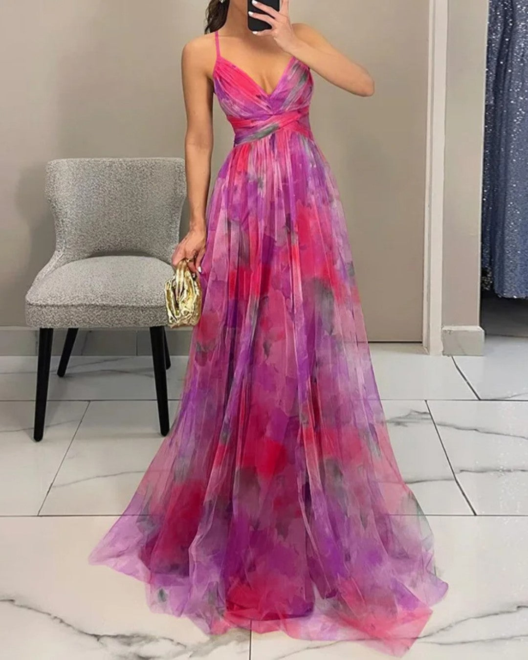 VUI Paris | Robe Maxi Élégance Florale