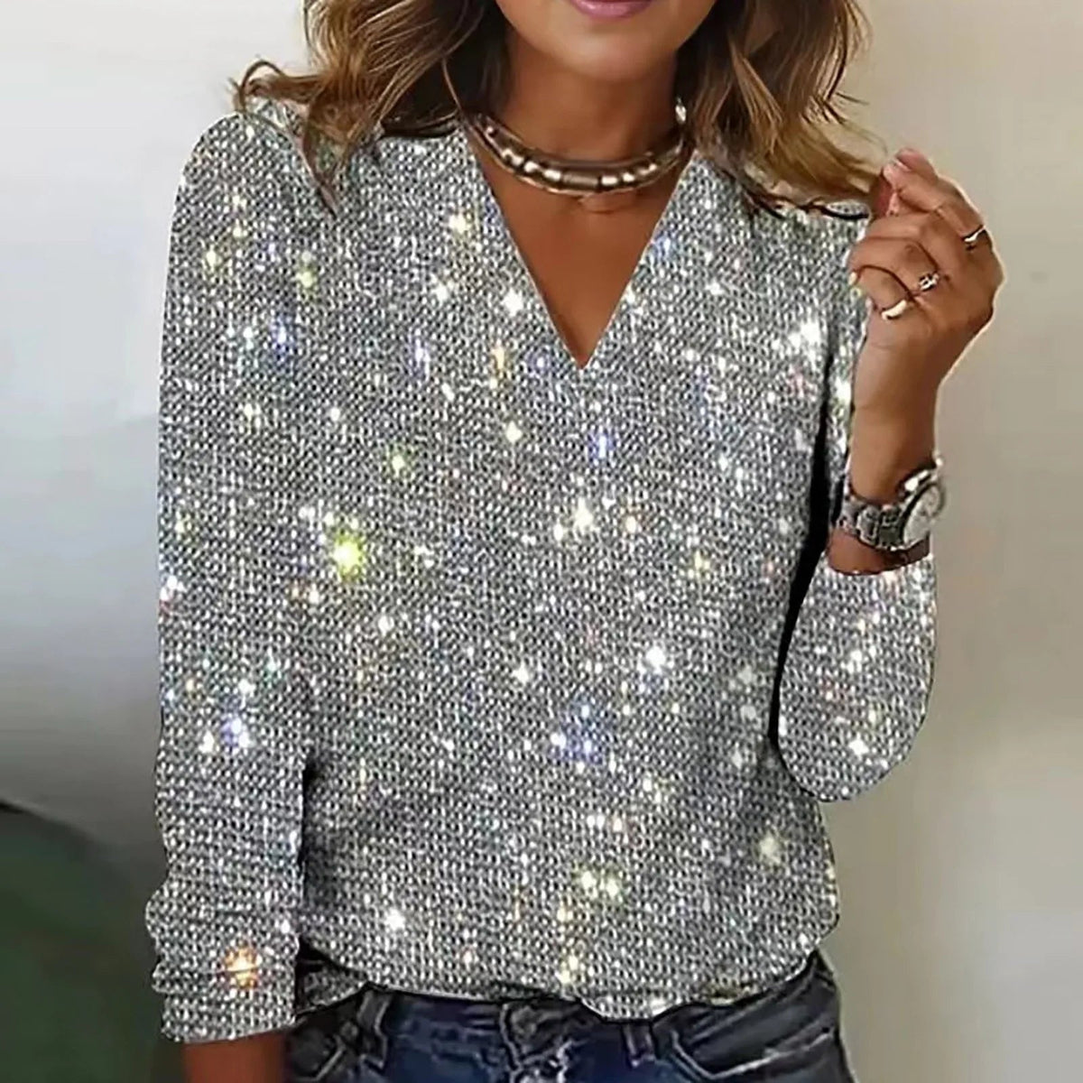 VUI Paris | Chemise de fête à manches longues Freya