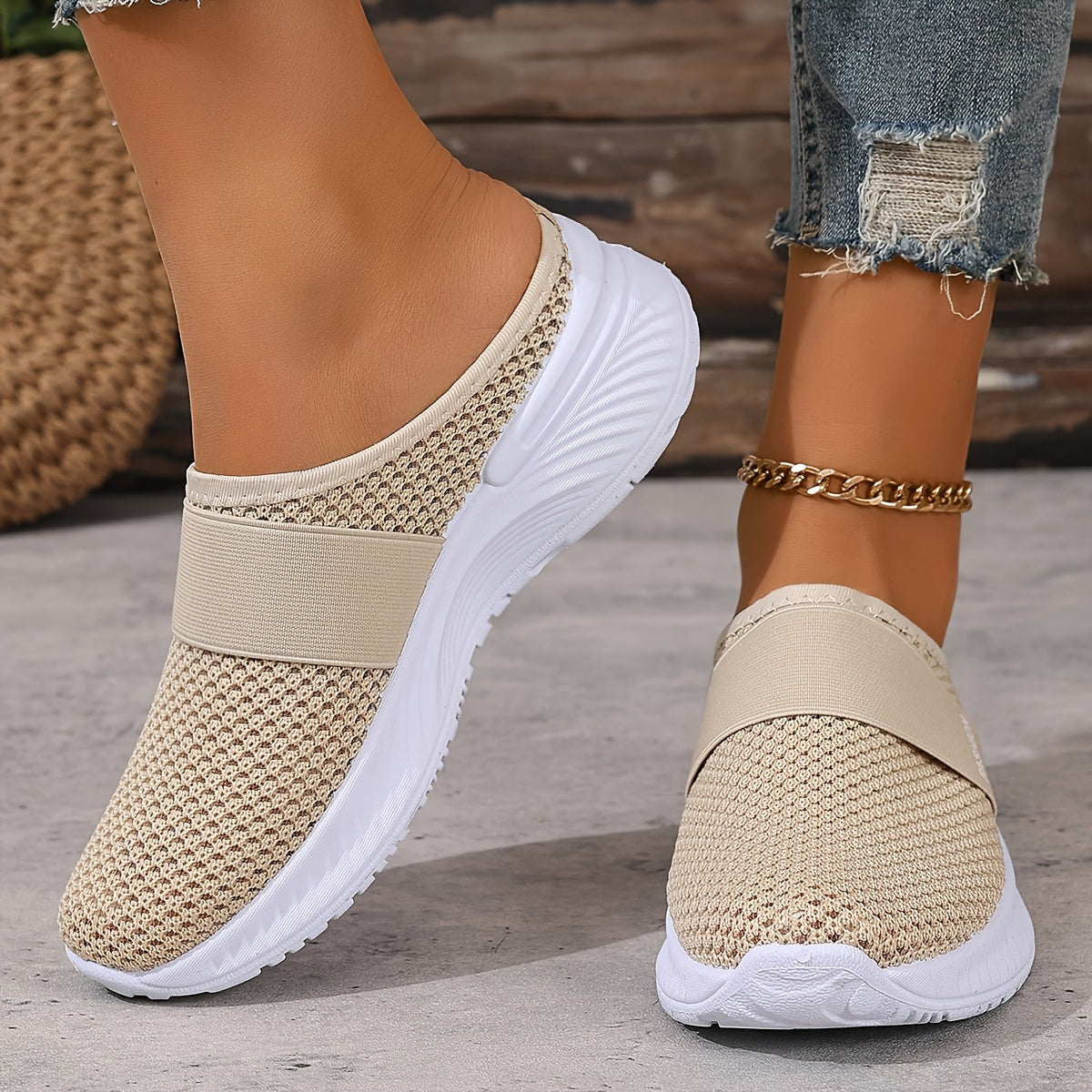 VUI Paris | Baskets Mules Mesh Respirant Nicole