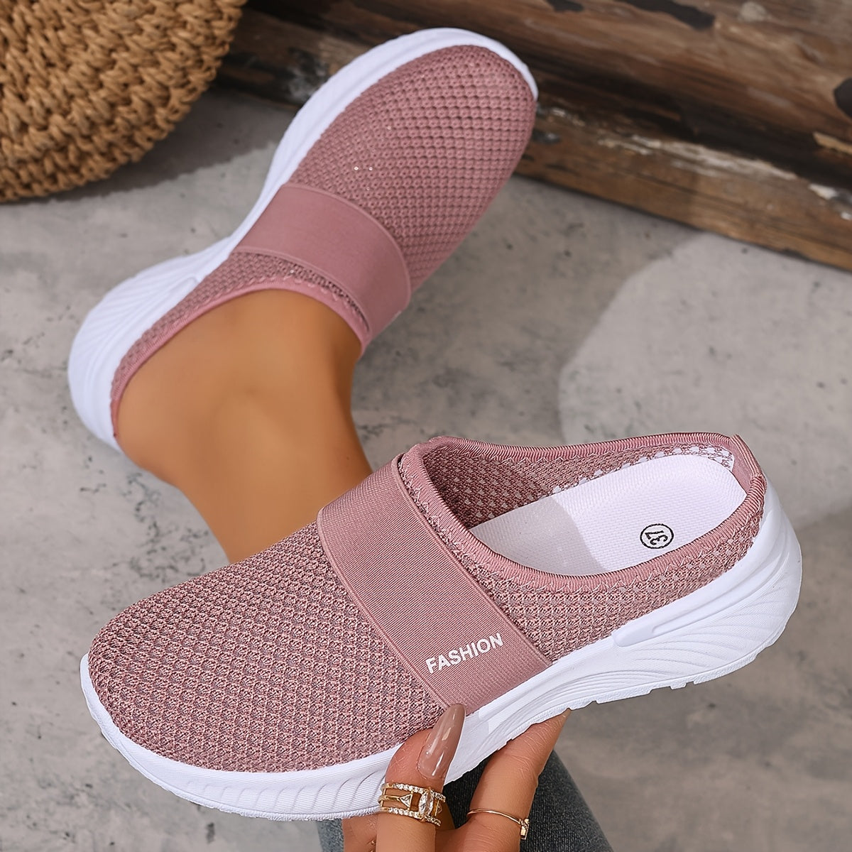 VUI Paris | Baskets Mules Mesh Respirant Nicole