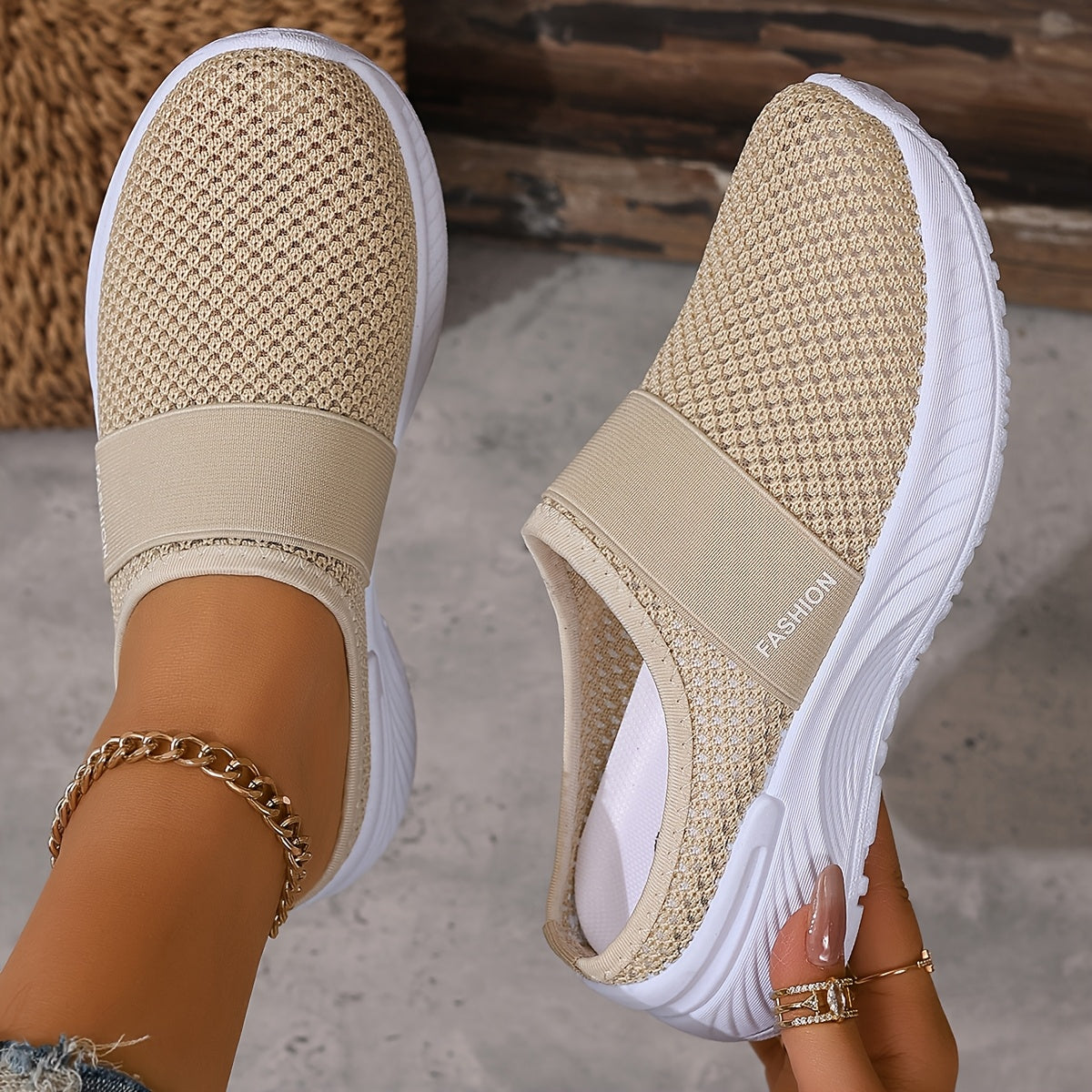 VUI Paris | Baskets Mules Mesh Respirant Nicole