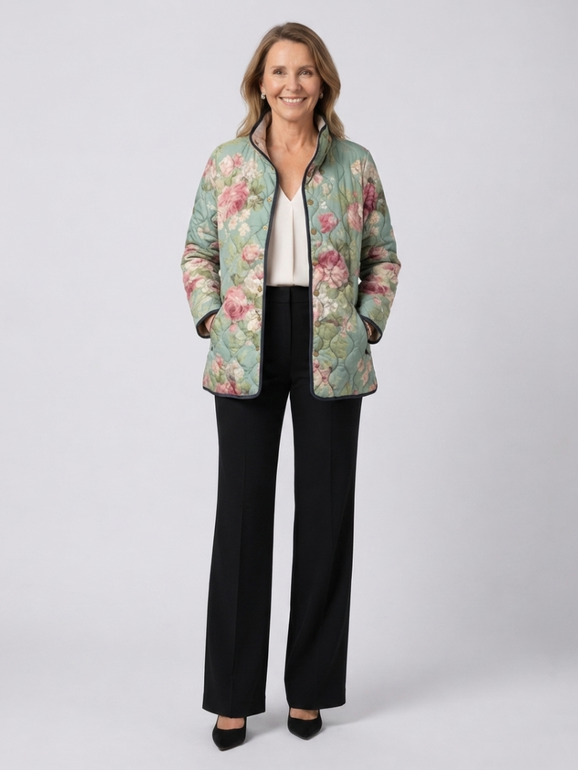 VUI Paris | Veste Matelassée Roses Anciennes Claire