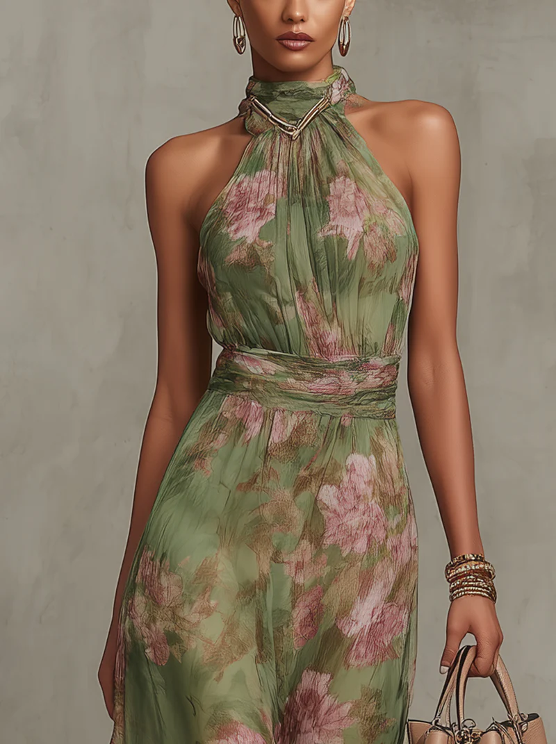 VUI Paris | Robe Longue Élégante Florale Élise