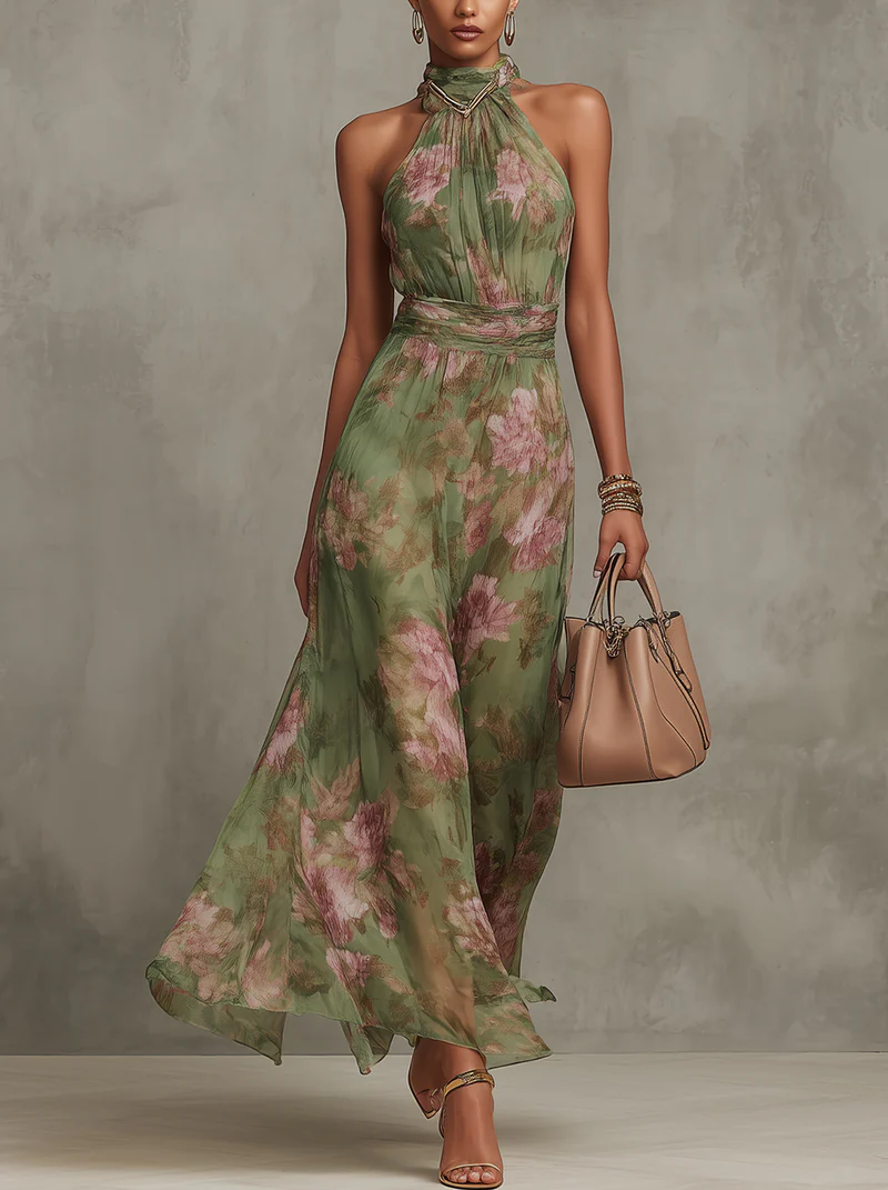 VUI Paris | Robe Longue Élégante Florale Élise