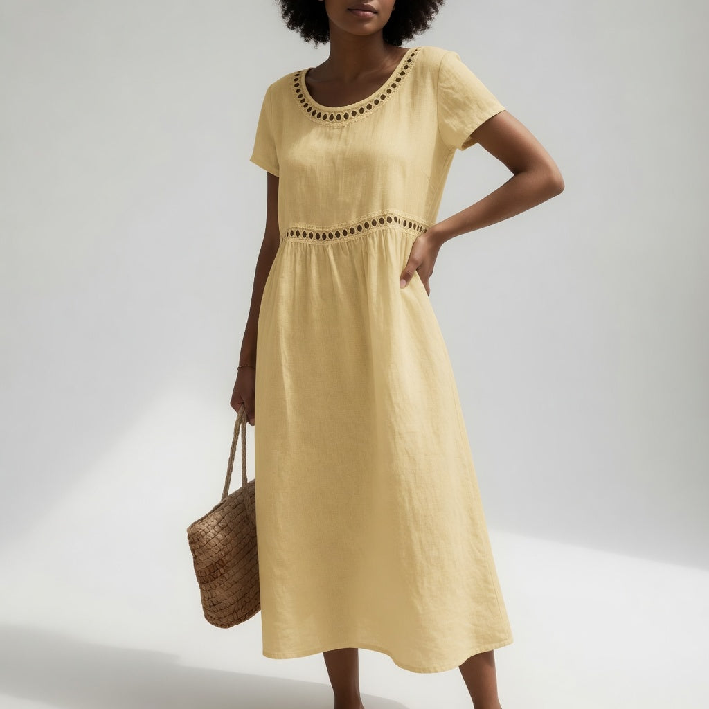 VUI Paris | Robe Brodée Fluide Aveline
