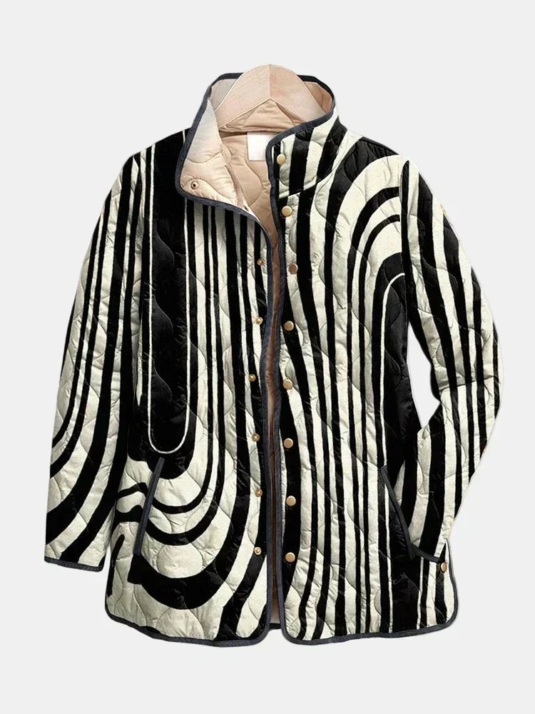 VUI Paris | Veste Matelassée Graphique Zébrée Sylvie